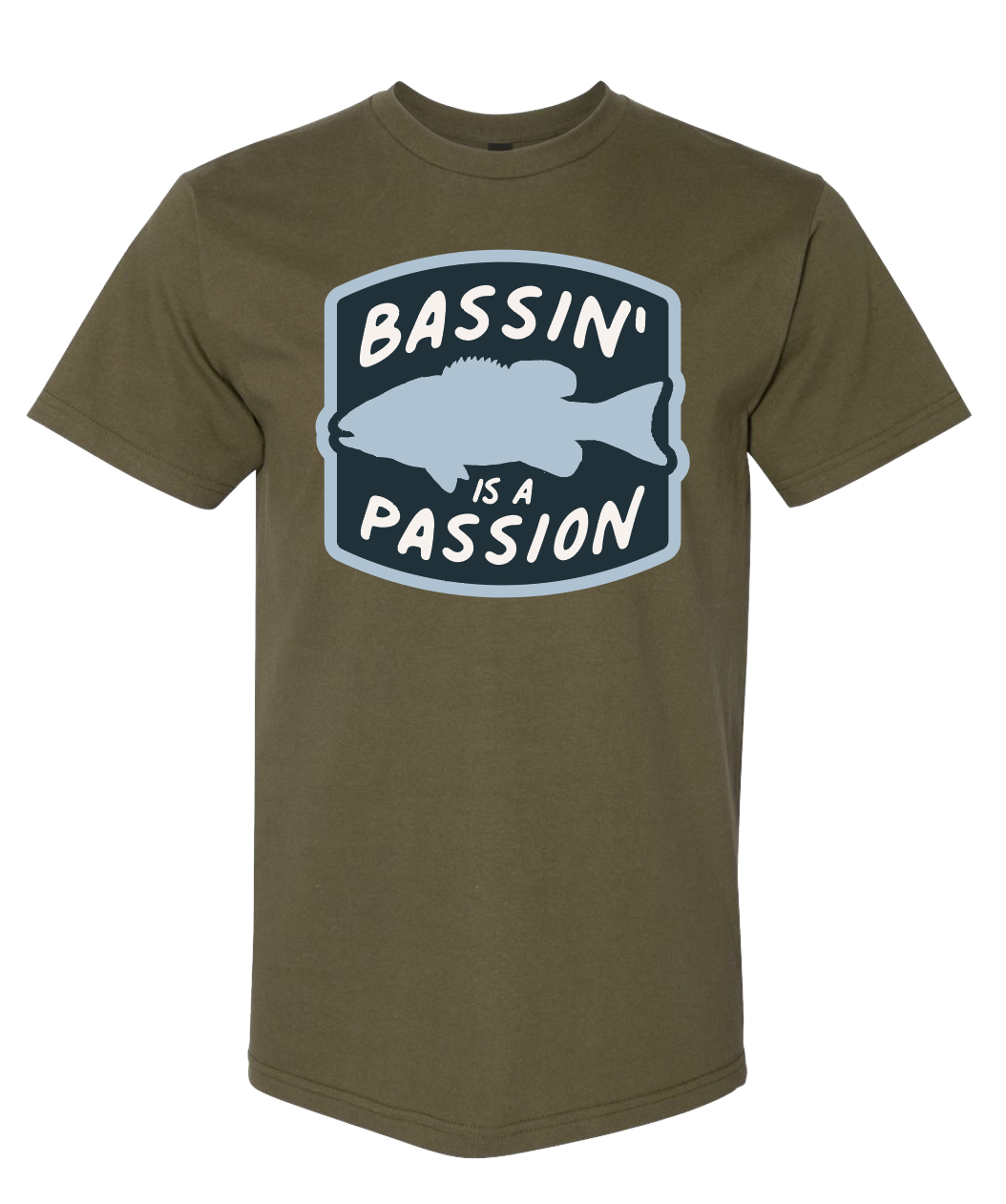 Bassin' Is A Passion Badge Tee